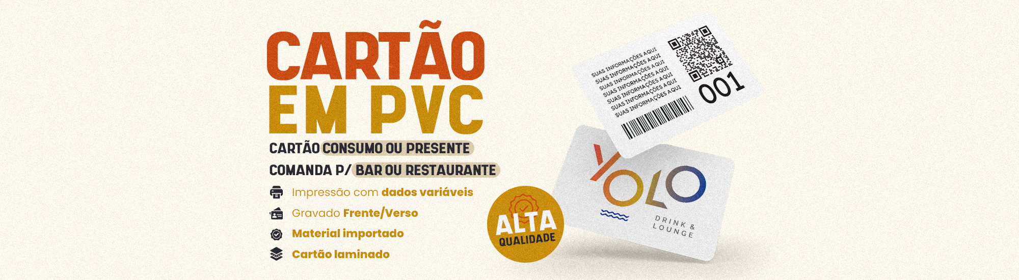 Banner Cartão PVC